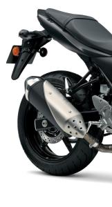 Exhaust on the right on certain motorcycles