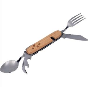 Foldable camping cutlery